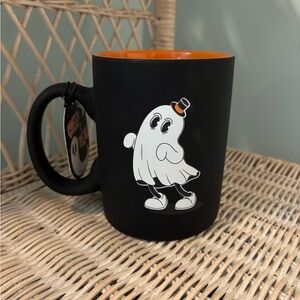 Black Halloween Ghost Mug